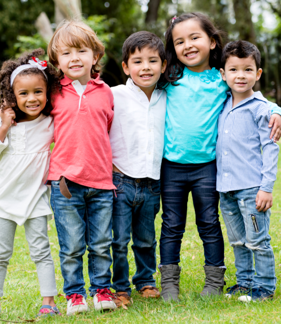kids smiling