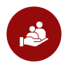 people on hand icon