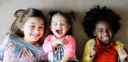 girls smiling