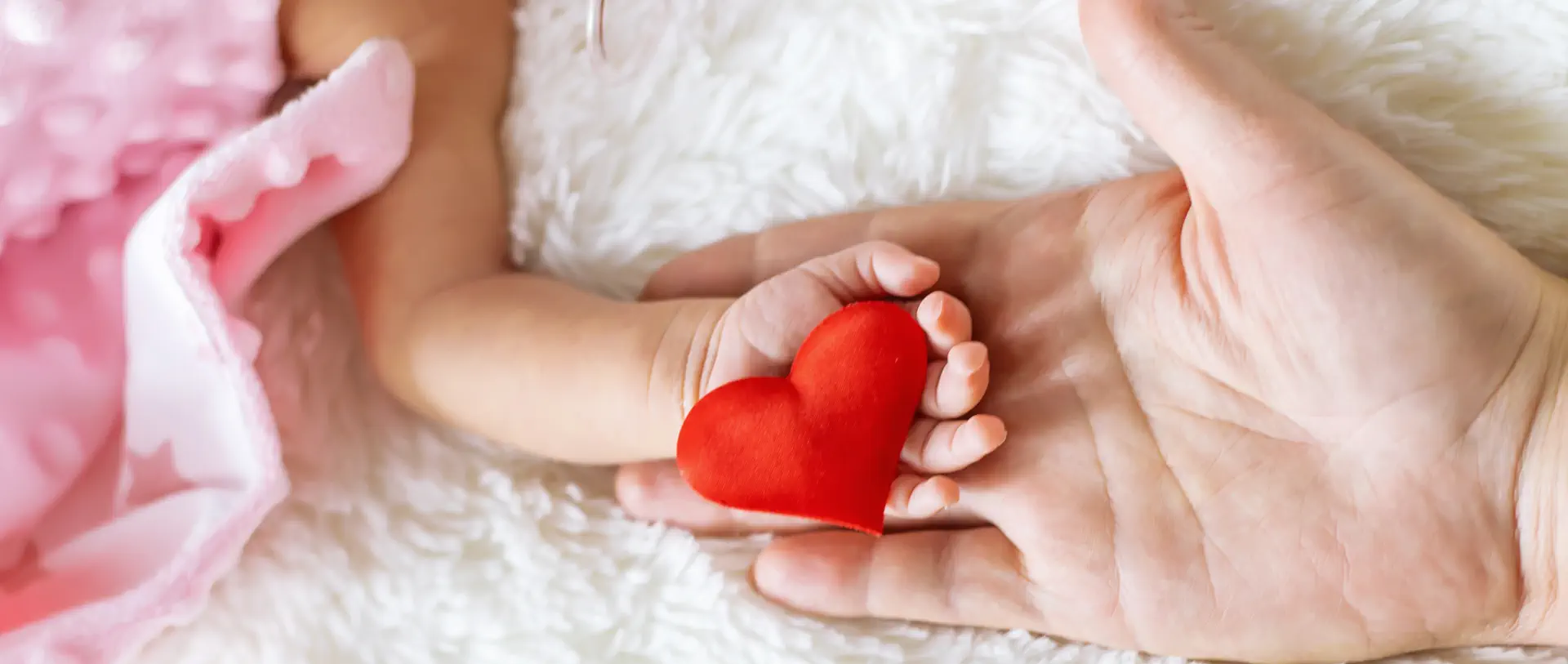a child holding a heart