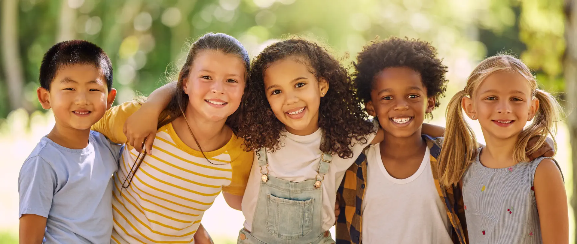 kids smiling